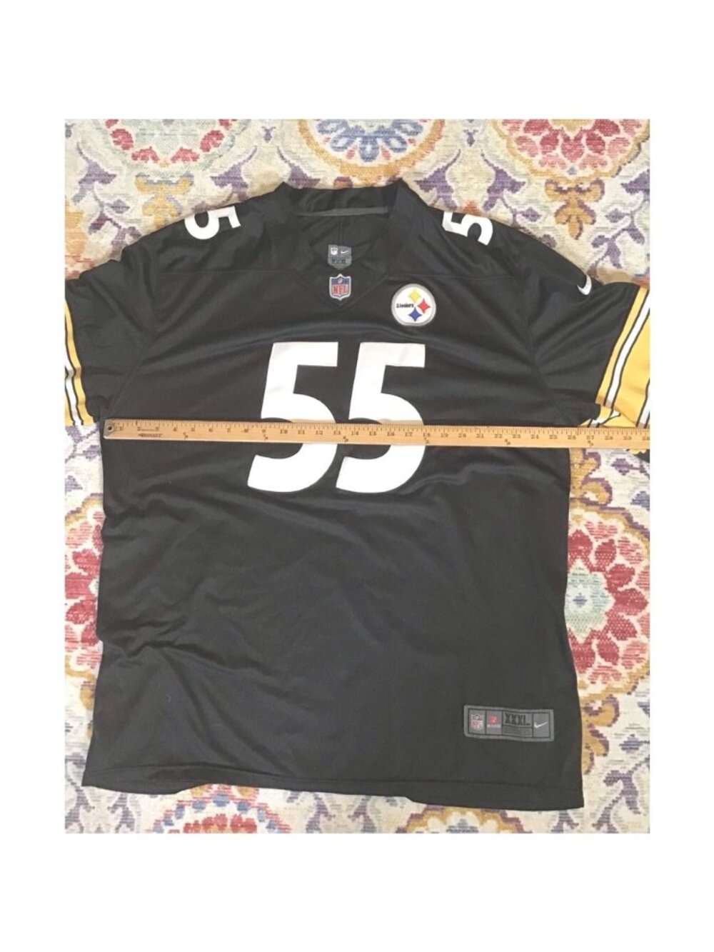 Devin Bush Pittsburgh Steelers Nike Men XXL Jersey Black Football-Nfl Sewn Logo - Picture 4 of 5